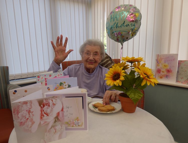 Epsom resident lights up as she celebrates 103rd birthday